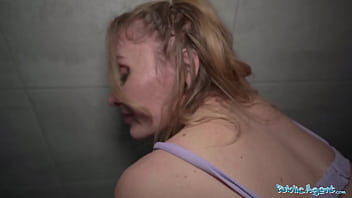 Hot Hotel Staff Gets Drilled By A Massive Cock In A Public Restroom Pov