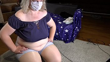 Voluptuous Mature Vixen Strips Live On Cam, Flaunting Her Heavy Tits, Wild Bush, Jiggly Ass, And Soft Belly As She Teases With A Wardrobe Change.