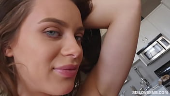 Stepbrother Demands A Private Striptease From His Stepsister.