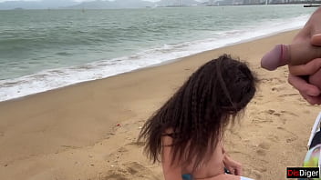 Begging To Glaze Your Perfect Tits After I Flash My Hard Cock For Everyone On The Beach