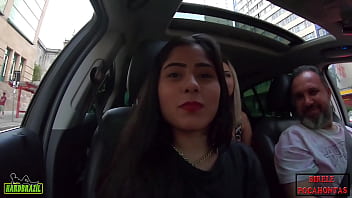 Izabela Pimenta And Binho Ted Get Wild In Downtown São Paulo, Stripping Naked In Their Car By Sé Square