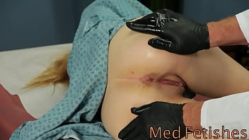 Hazel’s Dirty Doctor Visit: Spreading For A Professional Anal Exam