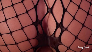 Caught My Step Bro Stroking His Hard Cock, So I Slipped Into Fishnets And Gave Him A Hand Until He Blew His Load In Our Amateur Family Therapy Session